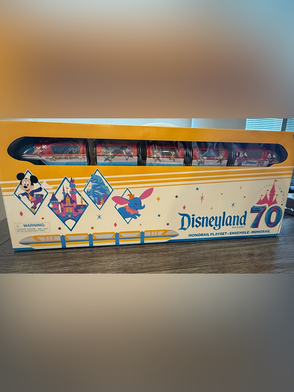 *Disneyland 70th Anniversary*Monorail Playset-NEW UNOPENED collectible